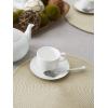 imageDII Classic Woven Tabletop Collection IndoorOutdoor Placemat Set Round 15quot Diameter White 6 PieceNatural