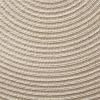 imageDII Classic Woven Tabletop Collection IndoorOutdoor Placemat Set Round 15quot Diameter White 6 PieceNatural