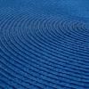 imageDII Classic Woven Tabletop Collection IndoorOutdoor Placemat Set Round 15quot Diameter White 6 PieceNautical Blue