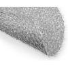 imageDII Classic Woven Tabletop Collection IndoorOutdoor Placemat Set Round 15quot Diameter White 6 PieceSilver Tinsel