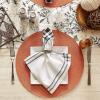 imageDII Classic Woven Tabletop Collection IndoorOutdoor Placemat Set Round 15quot Diameter White 6 PieceSpice