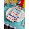 imageDII Cotton Napkin Set Machine Washable Everyday Basic 20x20 Pink ampamp White Gingham 6 CountBasic Stripe