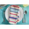 imageDII Cotton Napkin Set Machine Washable Everyday Basic 20x20 Pink ampamp White Gingham 6 CountBasic Stripe