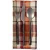 imageDII Cotton Plaid Napkin Set Machine Washable 20x20 Spring Time 6 CountPumpkin Spice