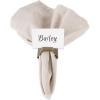imageDII Decorative Geometric Napkin Ring Set Die Cut Square Silver 6 CountPlace Card Holder Brass