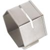 imageDII Decorative Geometric Napkin Ring Set Die Cut Square Silver 6 CountPlace Card Holder Silver