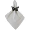 imageDII Decorative Unique Novelty Napkin Ring Set Gold Pineapple 6 CountButterfly