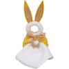 imageDII Decorative Unique Novelty Napkin Ring Set Gold Pineapple 6 CountEaster Bunny