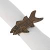 imageDII Decorative Unique Novelty Napkin Ring Set Gold Pineapple 6 CountFish