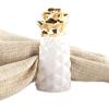 imageDII Decorative Unique Novelty Napkin Ring Set Gold Pineapple 6 CountGold Pineapple