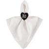 imageDII Decorative Unique Novelty Napkin Ring Set Gold Pineapple 6 CountHeart Chalkboard