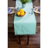 imageDII Everyday Collection Fringed Solid Tabletop Placemat Set Pumpkin Spice 6 PieceAqua