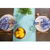 imageDII Everyday Collection Fringed Solid Tabletop Placemat Set Pumpkin Spice 6 PieceAqua