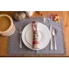 imageDII Everyday Collection Fringed Solid Tabletop Placemat Set Pumpkin Spice 6 PieceGray
