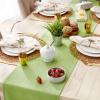 imageDII Everyday Collection Fringed Solid Tabletop Placemat Set Pumpkin Spice 6 PieceGreen