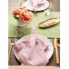 imageDII Everyday Collection Fringed Solid Tabletop Placemat Set Pumpkin Spice 6 PieceGreen
