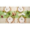 imageDII Everyday Collection Fringed Solid Tabletop Placemat Set Pumpkin Spice 6 PieceGreen