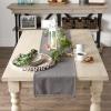 imageDII Everyday Collection Fringed Solid Tabletop Placemat Set Pumpkin Spice 6 PieceGrey