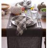 imageDII Everyday Collection Fringed Solid Tabletop Placemat Set Pumpkin Spice 6 PieceGrey