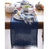 imageDII Everyday Collection Fringed Solid Tabletop Placemat Set Pumpkin Spice 6 PieceNavy