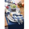 imageDII Everyday Collection Fringed Solid Tabletop Placemat Set Pumpkin Spice 6 PieceNavy