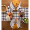 imageDII Everyday Collection Fringed Solid Tabletop Placemat Set Pumpkin Spice 6 PiecePumpkin Spice