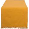 imageDII Everyday Collection Fringed Solid Tabletop Placemat Set Pumpkin Spice 6 PiecePumpkin Spice