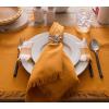 imageDII Everyday Collection Fringed Solid Tabletop Placemat Set Pumpkin Spice 6 PiecePumpkin Spice