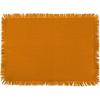 imageDII Everyday Collection Fringed Solid Tabletop Placemat Set Pumpkin Spice 6 PiecePumpkin Spice