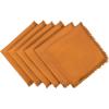 imageDII Everyday Collection Fringed Solid Tabletop Placemat Set Pumpkin Spice 6 PiecePumpkin Spice