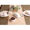 imageDII Everyday Collection Fringed Solid Tabletop Placemat Set Pumpkin Spice 6 PieceStone Brown