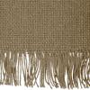 imageDII Everyday Collection Fringed Solid Tabletop Placemat Set Pumpkin Spice 6 PieceStone Brown