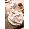 imageDII Everyday Collection Fringed Solid Tabletop Placemat Set Pumpkin Spice 6 PieceStone Brown