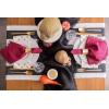 imageDII Everyday Collection Fringed Solid Tabletop Placemat Set Pumpkin Spice 6 PieceWine