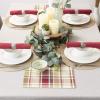 imageDII Fall ampamp Thanksgiving Dining Table Dcor Reusable Cotton Fabric Table Runner 13x36 Rustic Homespun PlaidTable Runner  13x54