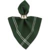 imageDII French Stripe Tabletop Collection Farmhouse Style Dining Table Linen Napkin Set 20x20 TaupeWhite 6 PieceBalsam Green