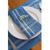 imageDII French Stripe Tabletop Collection Farmhouse Style Dining Table Linen Napkin Set 20x20 TaupeWhite 6 PieceBlue Chambray