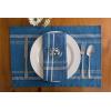 imageDII French Stripe Tabletop Collection Farmhouse Style Dining Table Linen Napkin Set 20x20 TaupeWhite 6 PieceBlue Chambray