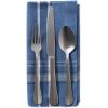 imageDII French Stripe Tabletop Collection Farmhouse Style Dining Table Linen Napkin Set 20x20 TaupeWhite 6 PieceBlue Chambray