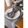 imageDII French Stripe Tabletop Collection Farmhouse Style Dining Table Linen Napkin Set 20x20 TaupeWhite 6 PieceGray Chambray