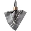imageDII French Stripe Tabletop Collection Farmhouse Style Dining Table Linen Napkin Set 20x20 TaupeWhite 6 PieceGray Chambray