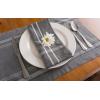 imageDII French Stripe Tabletop Collection Farmhouse Style Dining Table Linen Napkin Set 20x20 TaupeWhite 6 PieceGray Chambray