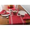 imageDII French Stripe Tabletop Collection Farmhouse Style Dining Table Linen Napkin Set 20x20 TaupeWhite 6 PieceRed Chambray