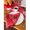 imageDII French Stripe Tabletop Collection Farmhouse Style Dining Table Linen Napkin Set 20x20 TaupeWhite 6 PieceRed Chambray