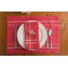 imageDII French Stripe Tabletop Collection Farmhouse Style Dining Table Linen Napkin Set 20x20 TaupeWhite 6 PieceRed Chambray