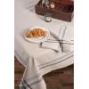 imageDII French Stripe Tabletop Collection Farmhouse Style Dining Table Linen Napkin Set 20x20 TaupeWhite 6 PieceTaupeBlack