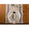 imageDII French Stripe Tabletop Collection Farmhouse Style Dining Table Linen Napkin Set 20x20 TaupeWhite 6 PieceTaupeBlack