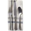 imageDII French Stripe Tabletop Collection Farmhouse Style Dining Table Linen Napkin Set 20x20 TaupeWhite 6 PieceTaupeBlack