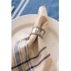 imageDII French Stripe Tabletop Collection Farmhouse Style Dining Table Linen Napkin Set 20x20 TaupeWhite 6 PieceTaupeBlue