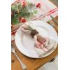 imageDII French Stripe Tabletop Collection Farmhouse Style Dining Table Linen Napkin Set 20x20 TaupeWhite 6 PieceTaupeRed